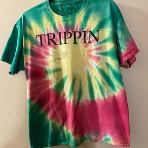 TRIPPIN T SHIRT SIZE L TIE DYE